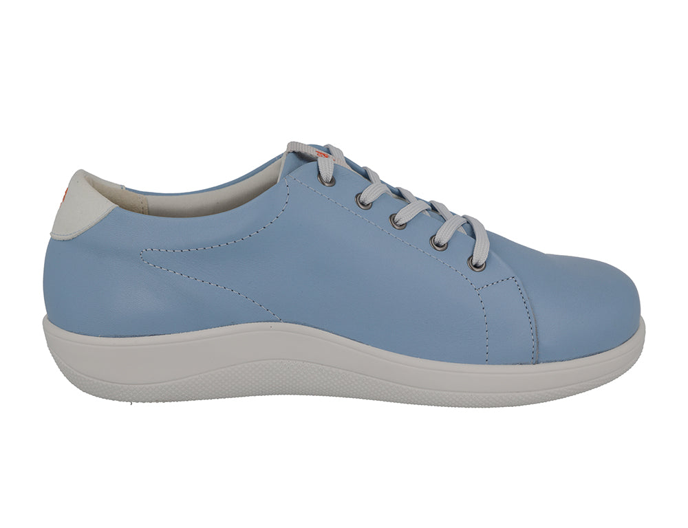 Womens Wide Fit Taylor Sky Blue Trainers