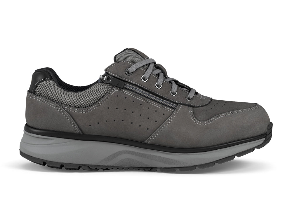 Mens Active Zip Dynamo Dark Grey Trainers