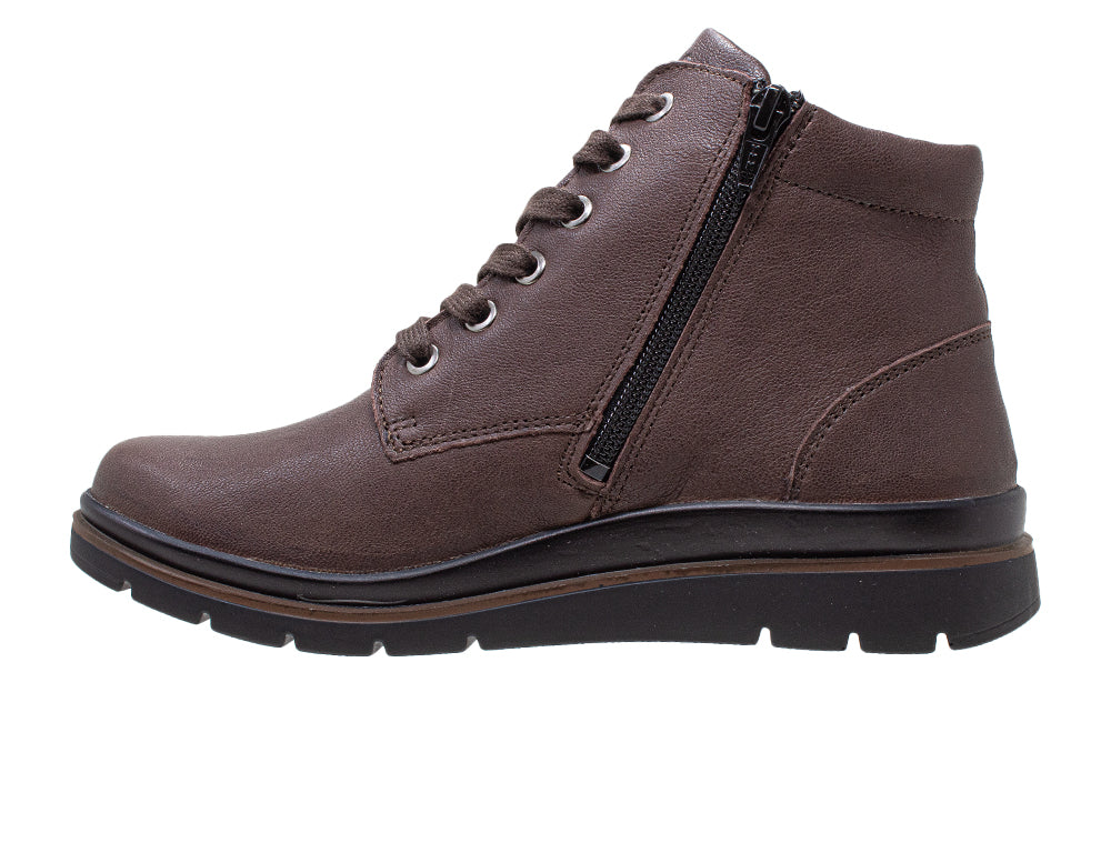 Womens Zip Gallery Dark Brown Rocky Boot