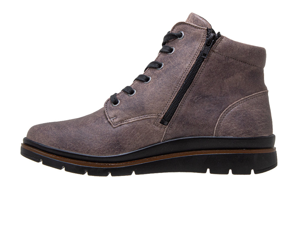 Womens Zip Gallery Taupe Boots