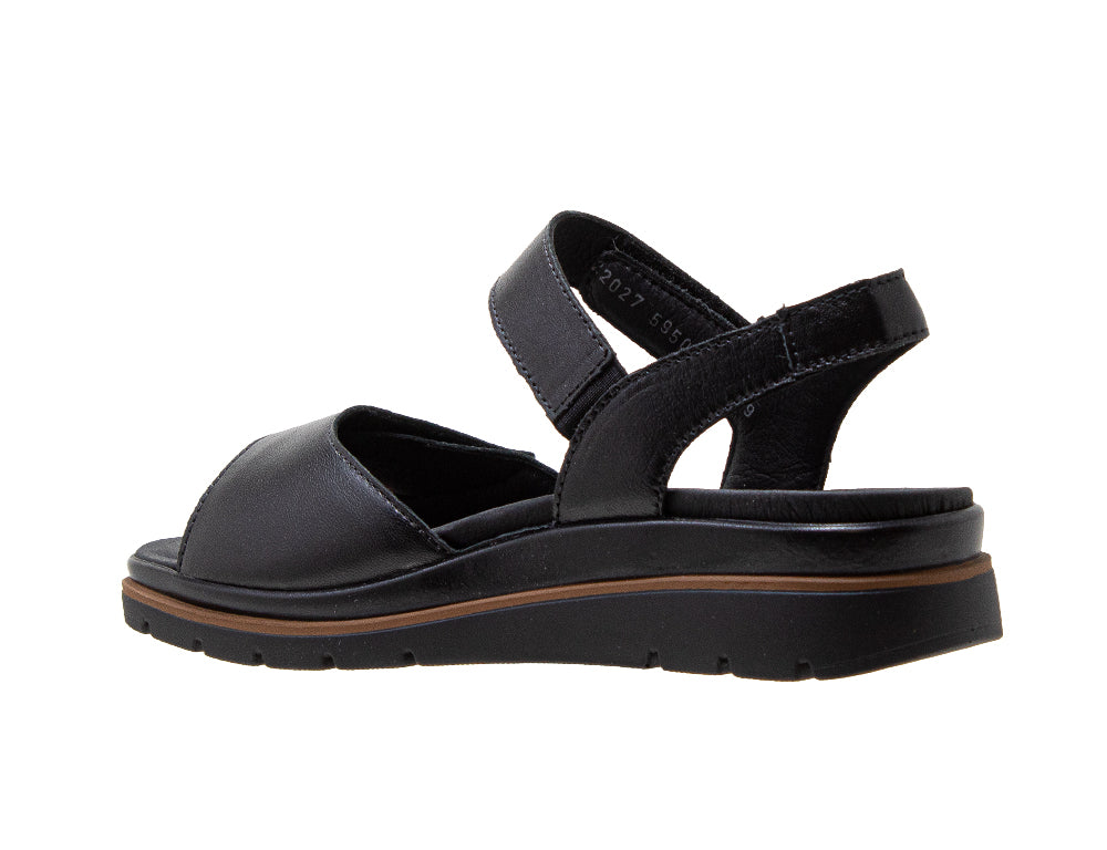 Womens Adjustable Glory Black Sandals