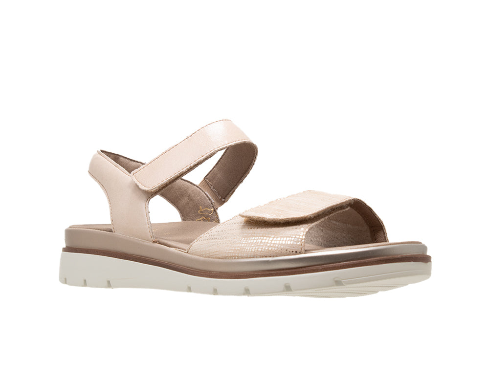Womens Adjustable Glory Cream Combi Sandals