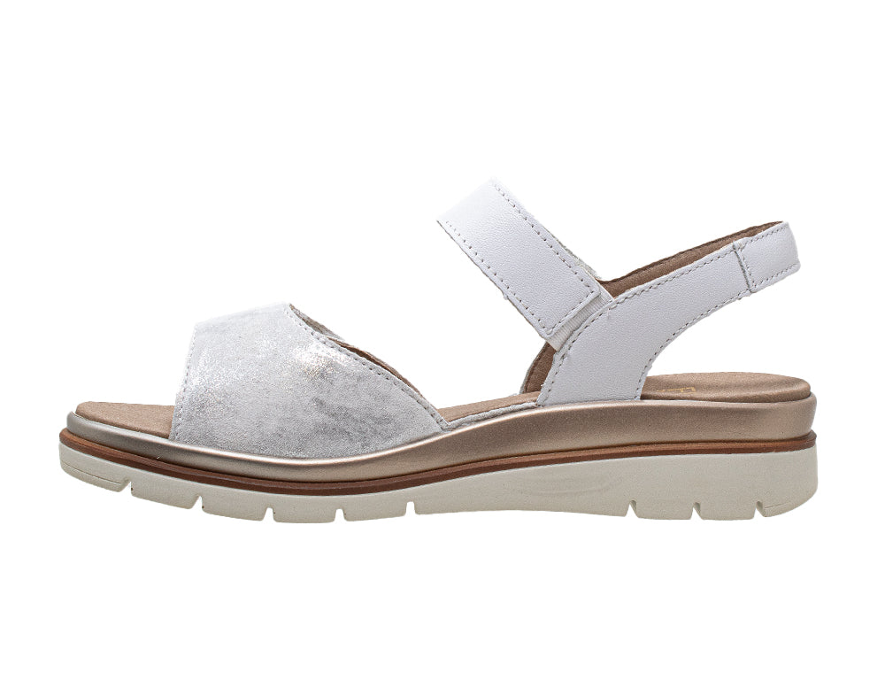 Womens Adjustable Glory Bianco Combi Sandals
