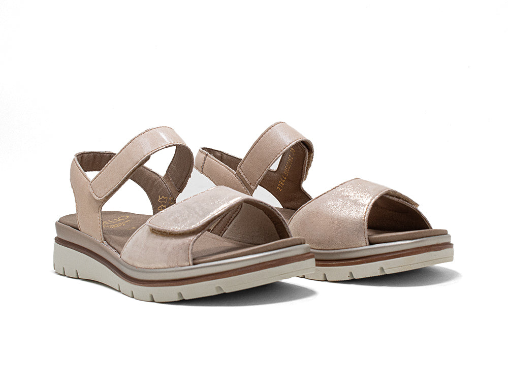 Womens Adjustable Glory Cream Combi Sandals