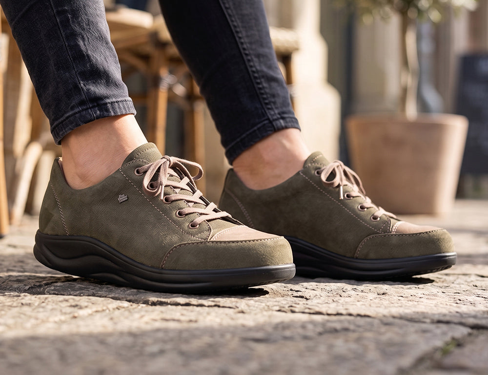 Womens Finnamic Ikebukuro Olive Shoes