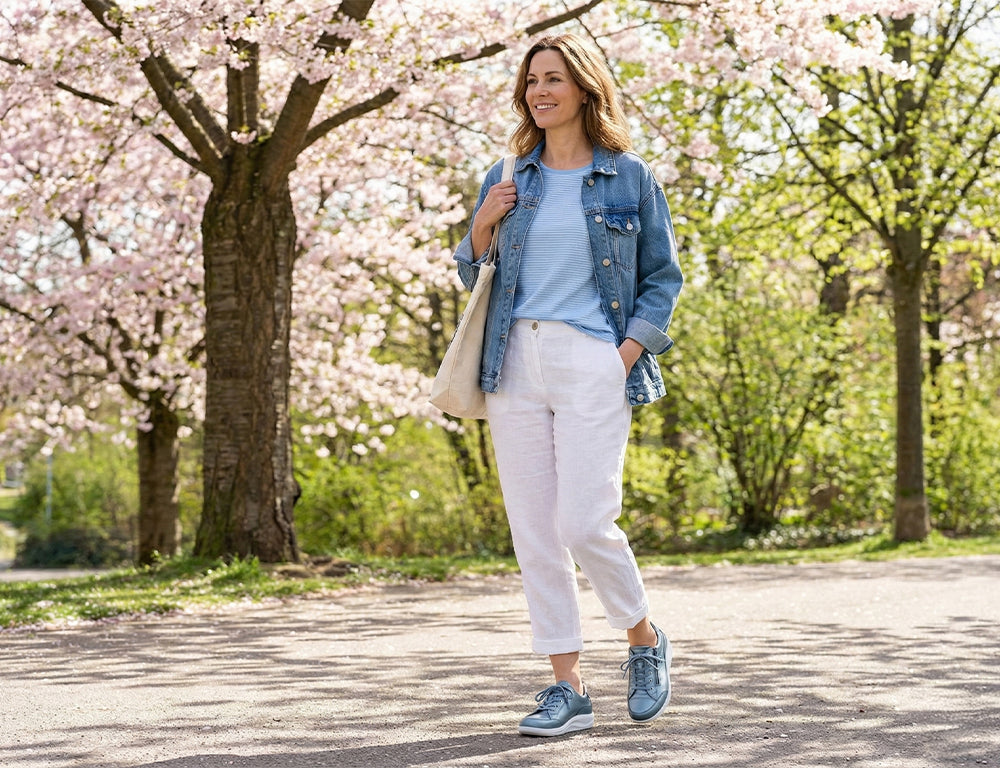 Finn Comfort Womens Finnamic Hachiouji Jeans Shoes ShoeMed