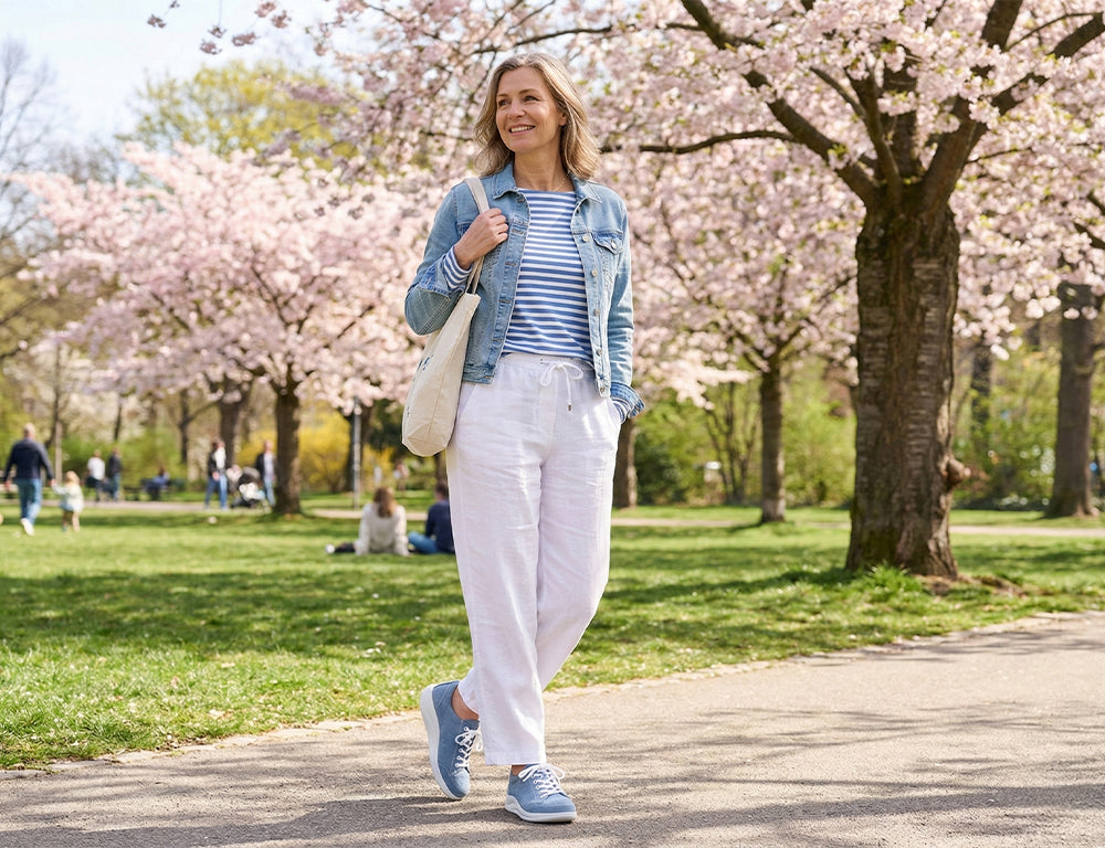 Finn Comfort Womens Finnamic Ikebukuro Sky Shoes ShoeMed