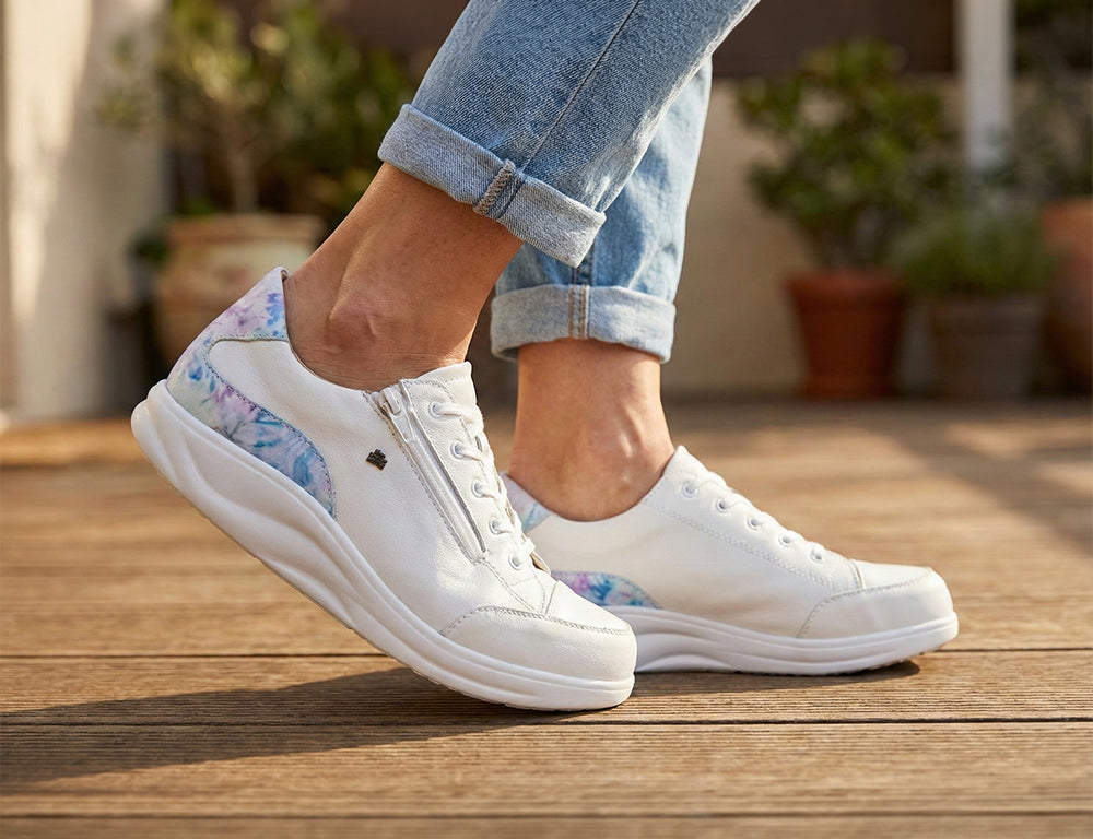 Finn Comfort Womens Finnamic Hachiouji White Sky Shoes ShoeMed