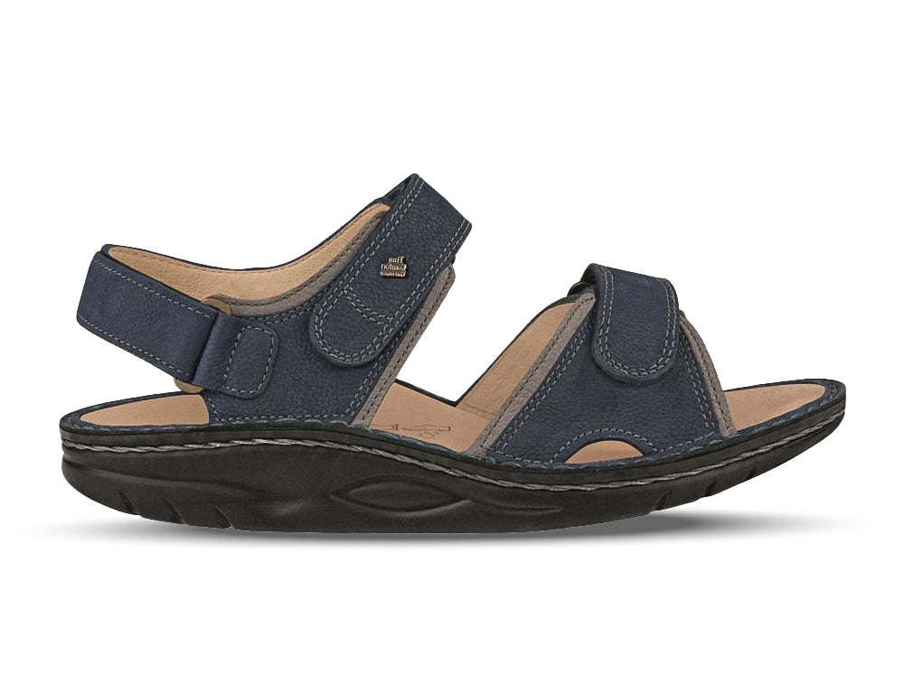 Finn Comfort Womens Finnamic Yuma Lake Grey Sandal ShoeMed