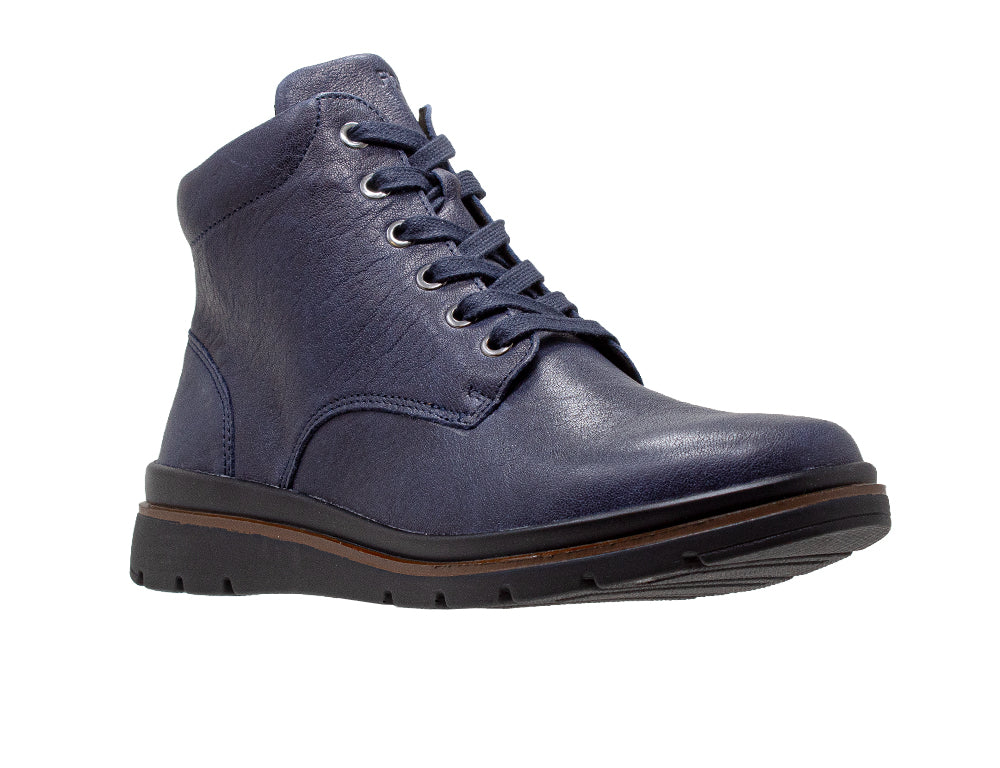 Womens Zip Gallery Navy Boots
