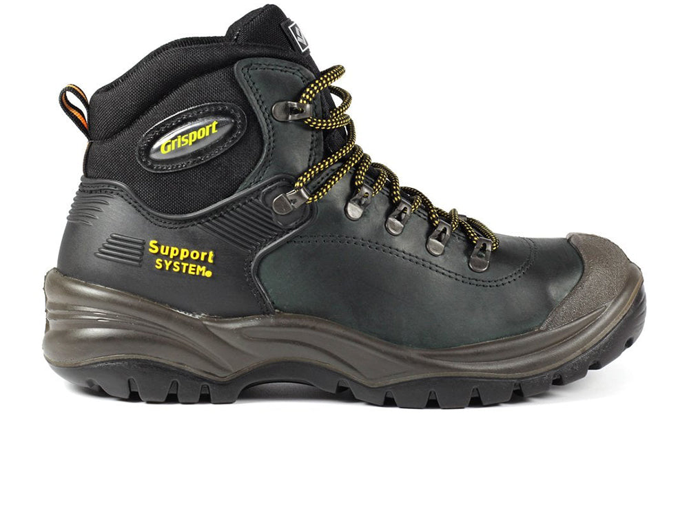 Mens Contractor Black Steel Toe Safety Boots