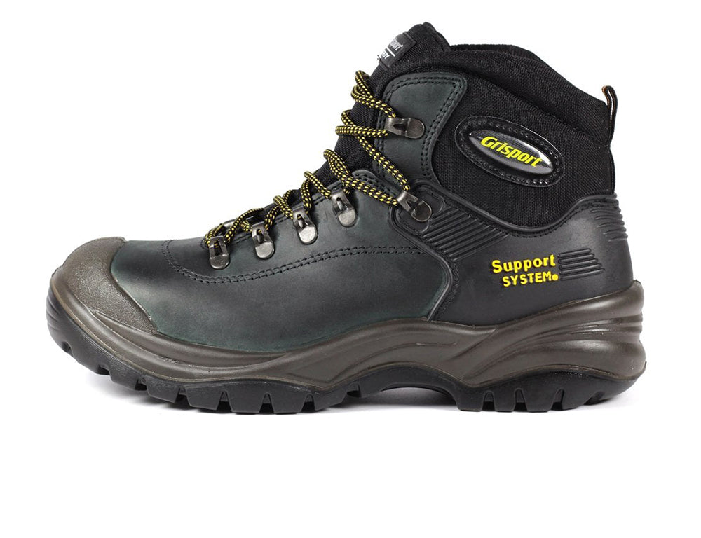 Mens Contractor Black Steel Toe Safety Boots