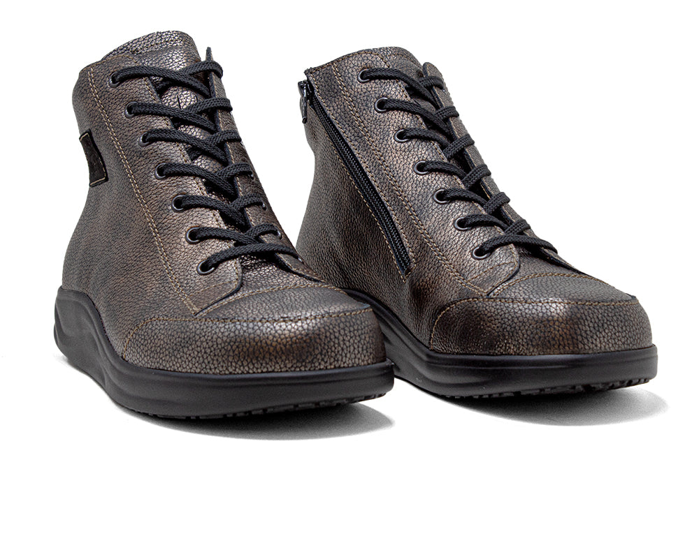 Womens Finnamic Holten Copper Schwarz Boots