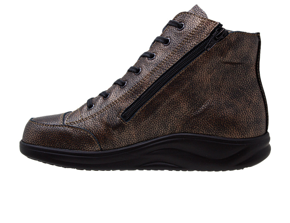Womens Finnamic Holten Copper Schwarz Boots