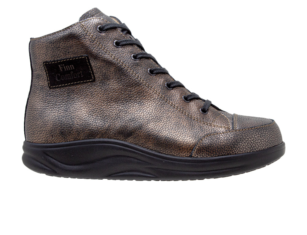 Womens Finnamic Holten Copper Schwarz Boots