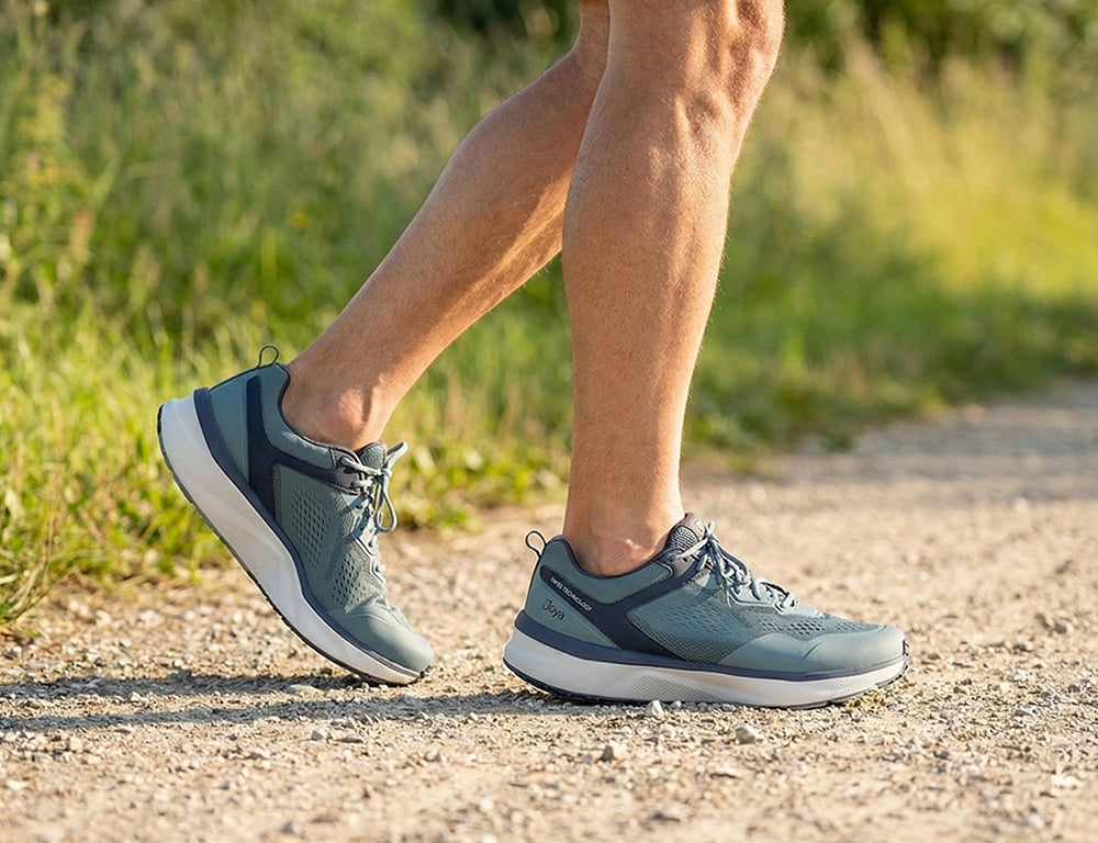 Joya Mens Active Veloce Light Blue Trainers ShoeMed