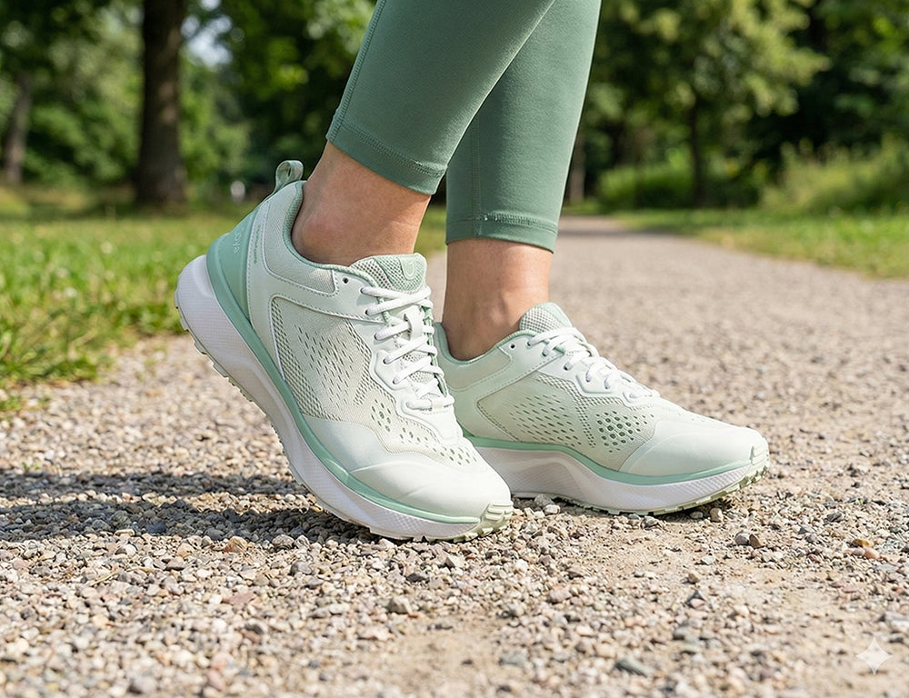 Joya Womens Active Veloce Light Green Trainers ShoeMed