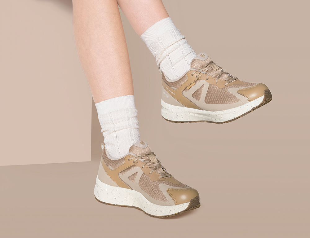 Womens Active Waterproof Veloce Beige II Trainers