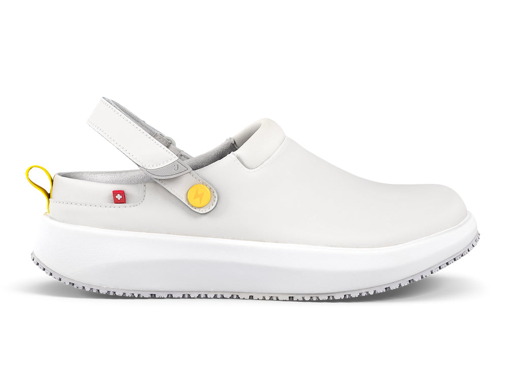 Womens Senso Ace ESD White Clogs