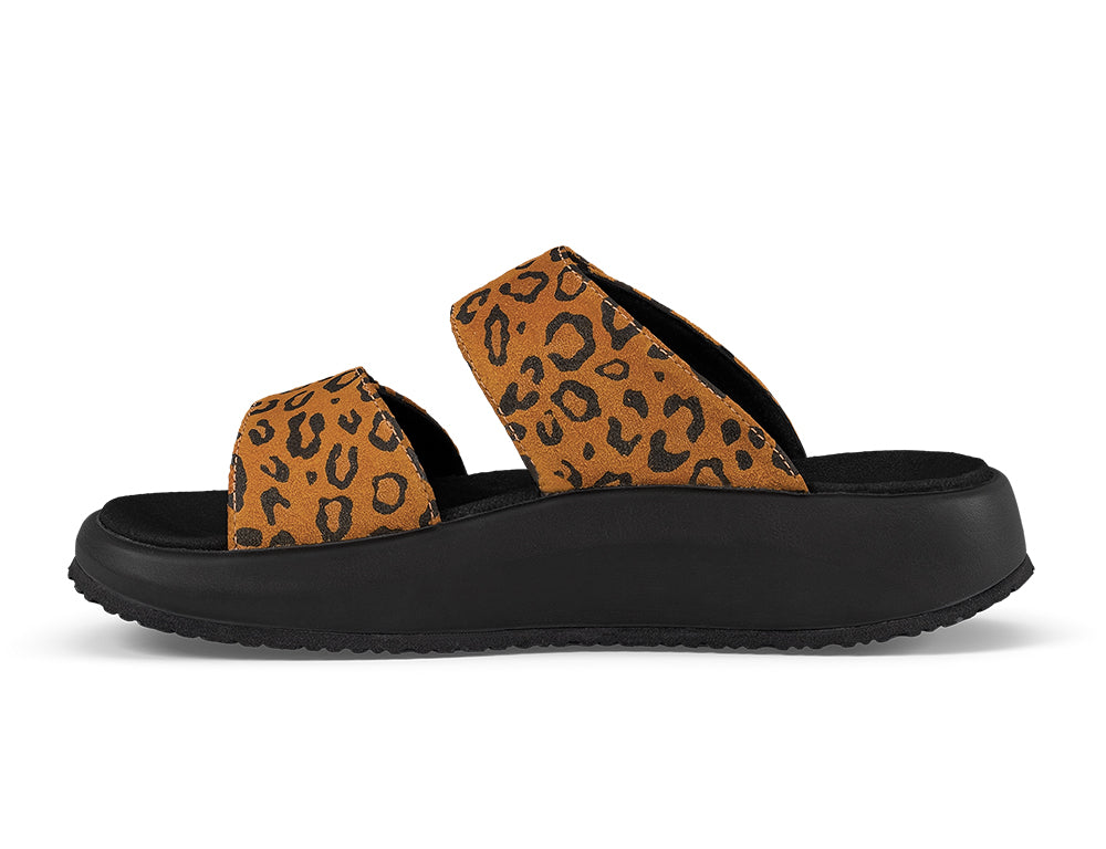 Womens Senso Vienna II Light Brown Leopard Sandals