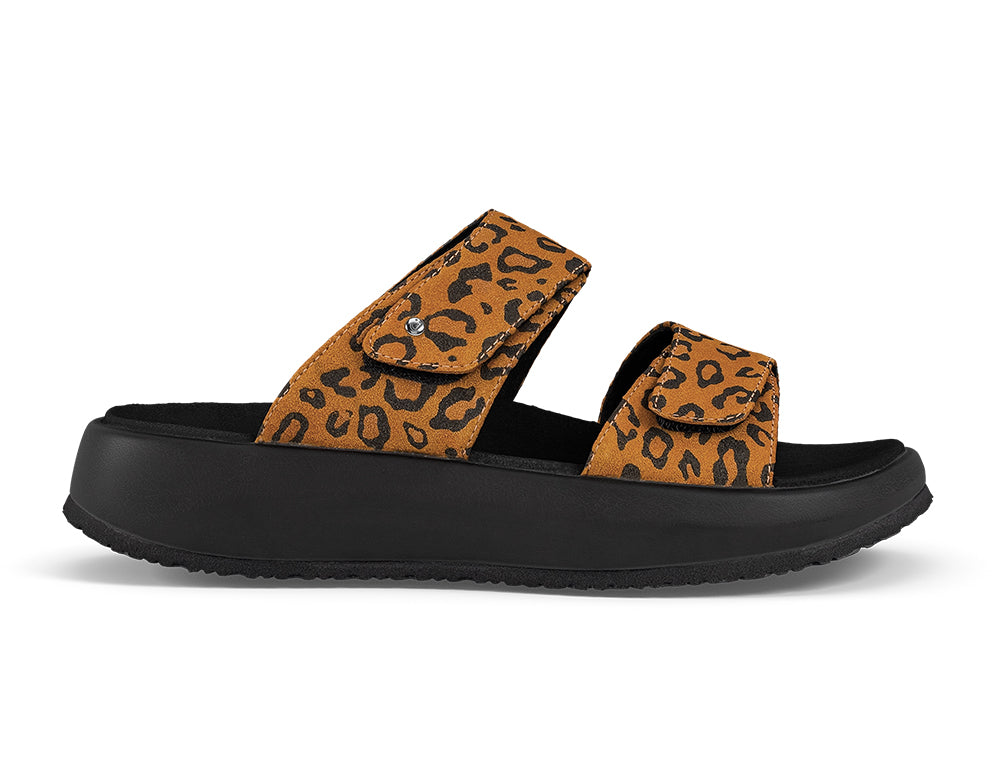 Womens Senso Vienna II Light Brown Leopard Sandals