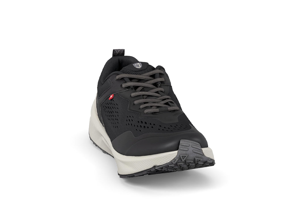 Mens Active Veloce Black Beige Trainers