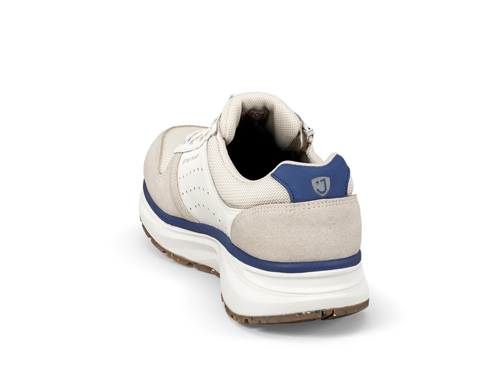 Mens Active Zip Dynamo White Trainers