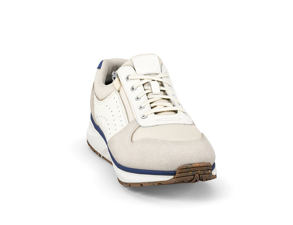 Mens Active Zip Dynamo White Trainers