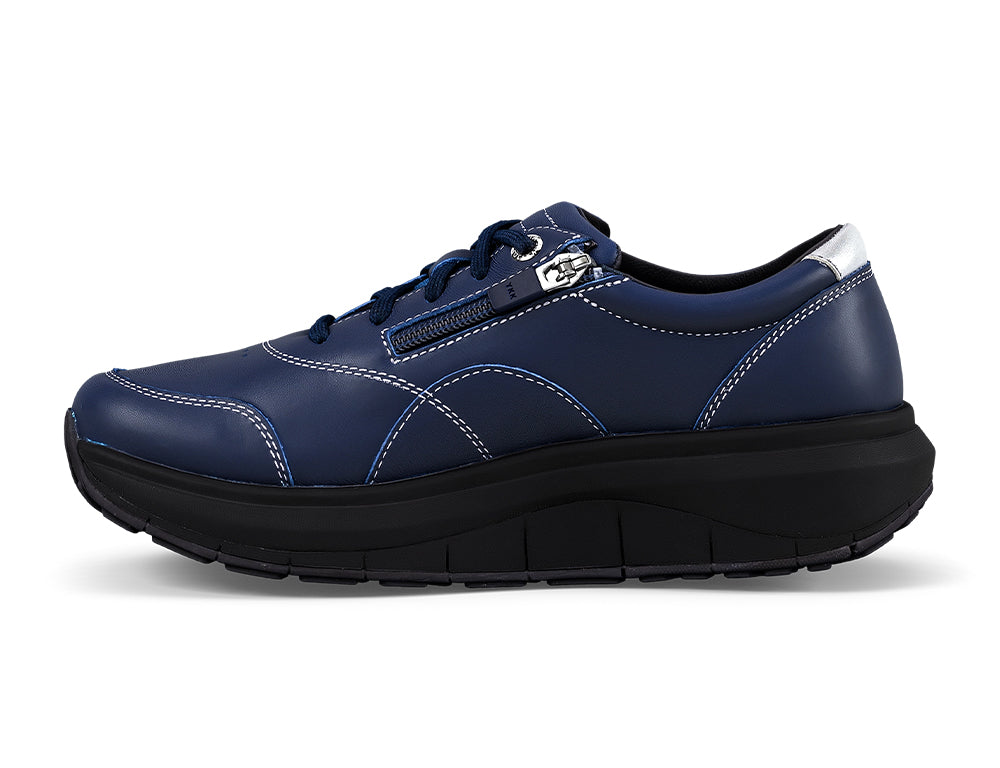 Womens Wave Wide-Fit Zip Venice Dark Blue Shoes