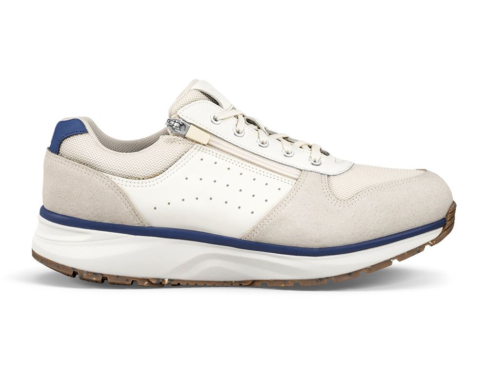 Mens Active Zip Dynamo White Trainers