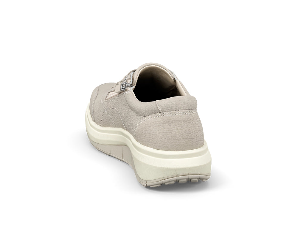 Womens Wave Wide-Fit Zip Venice Light Beige Shoes