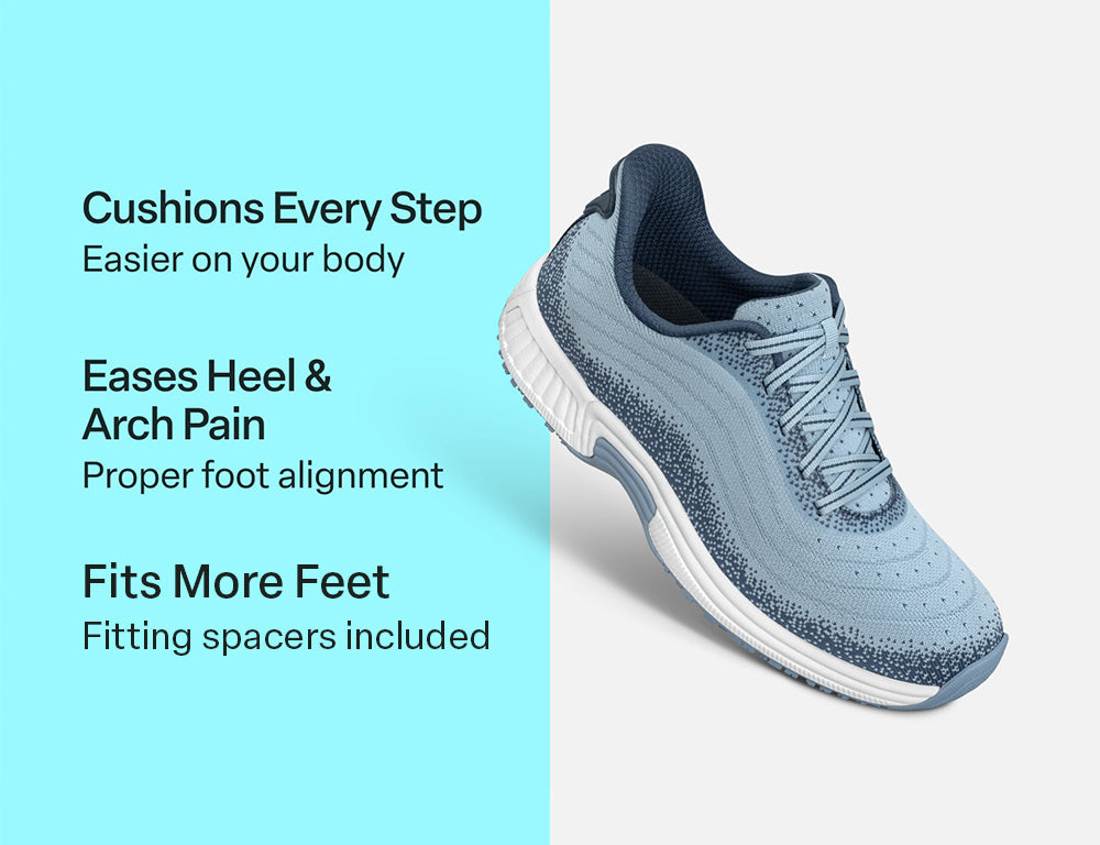Womens Hands-Free Kita Slate Blue Navy Trainers