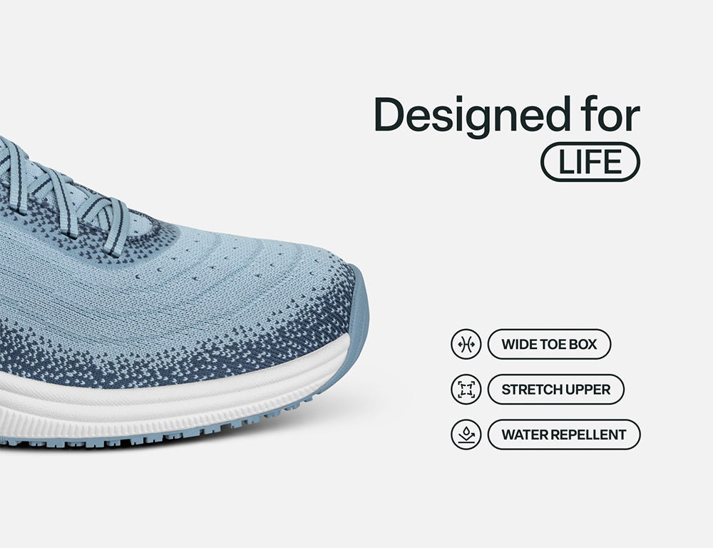 Womens Hands-Free Kita Slate Blue Navy Trainers