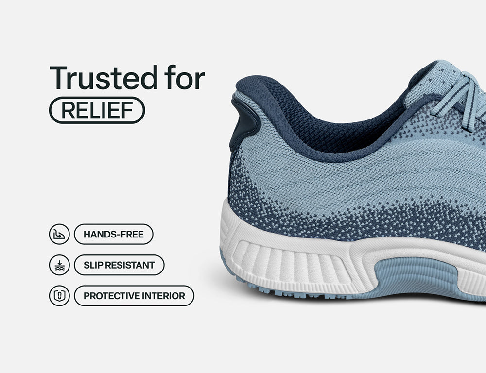Womens Hands-Free Kita Slate Blue Navy Trainers