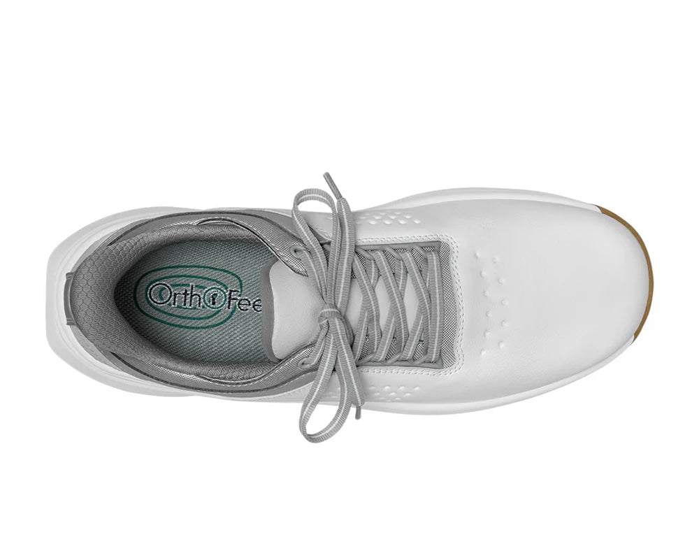 Mens Hands-Free Birdie White Golf Shoes