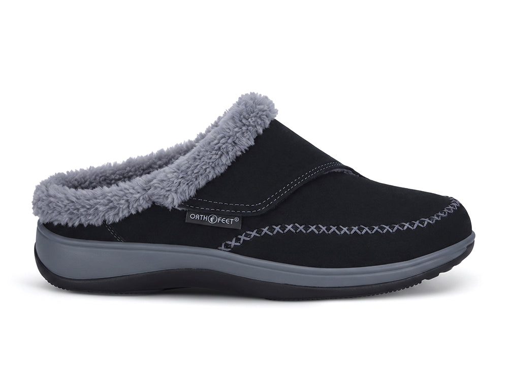 Womens Hands-Free Charlotte Black House Shoes