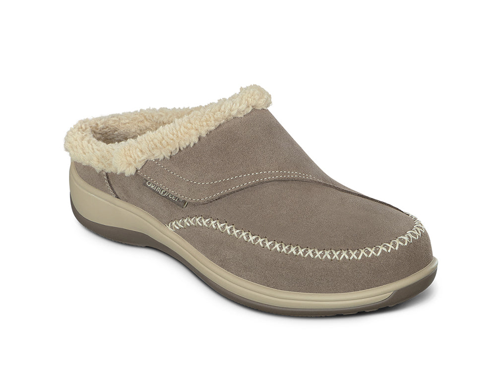 Womens Hands-Free Charlotte Taupe House Shoes