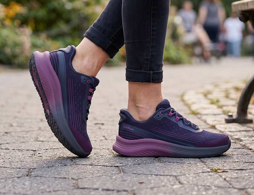 Womens Hands-Free Dart Navy Orchid Trainers