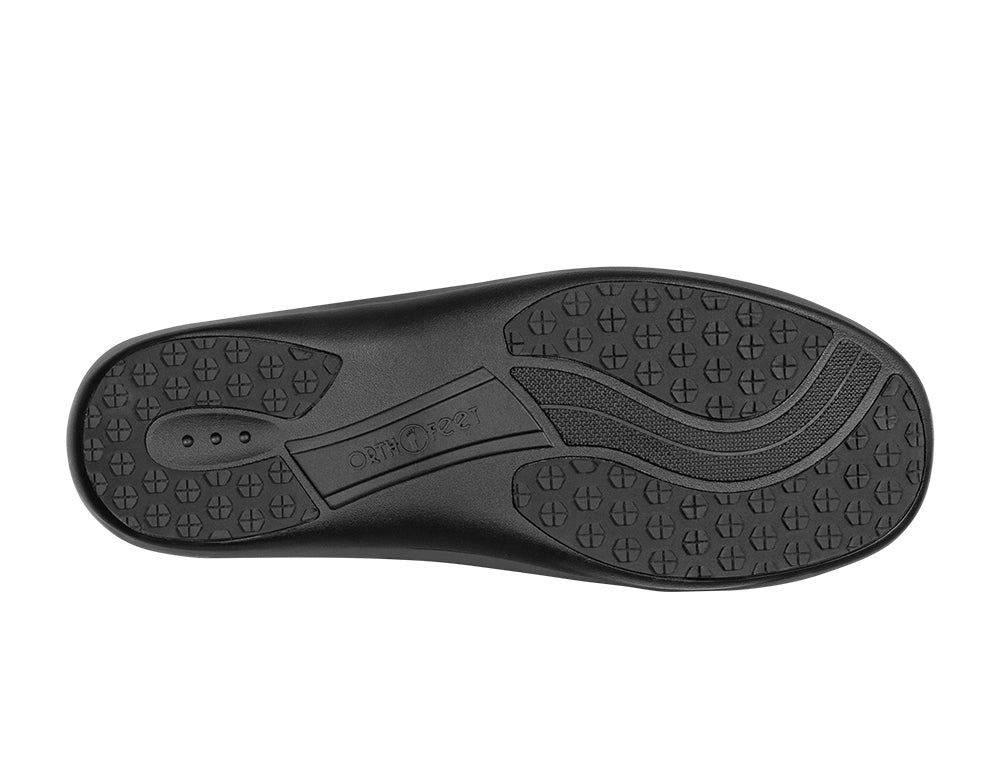 Orthofeet Womens Hands-Free Lorin Black House Shoes ShoeMed
