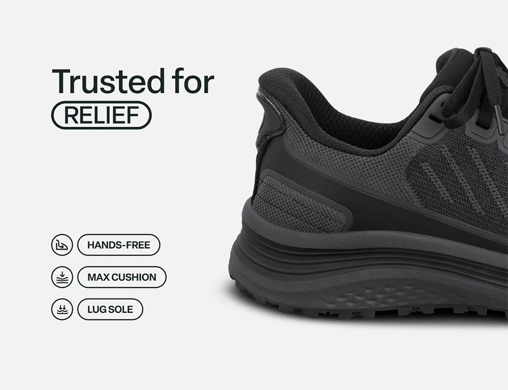 Womens Hands-Free Nira Trail Black Hiking Shoes