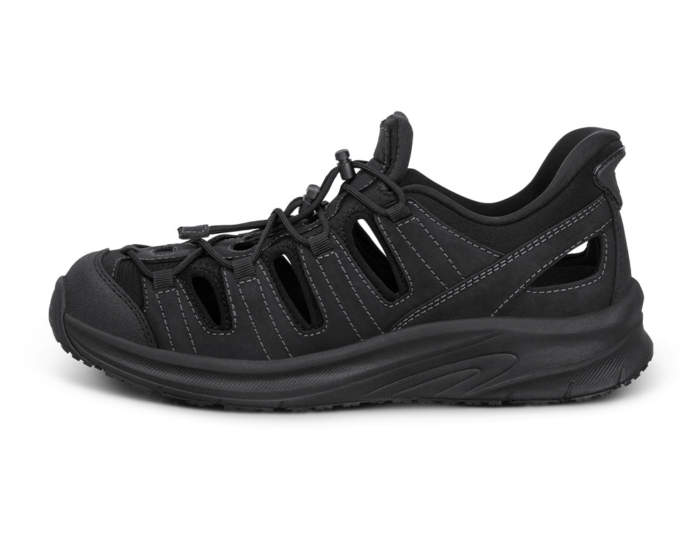 Mens Hands-Free Saturn Black Hiking Sandals