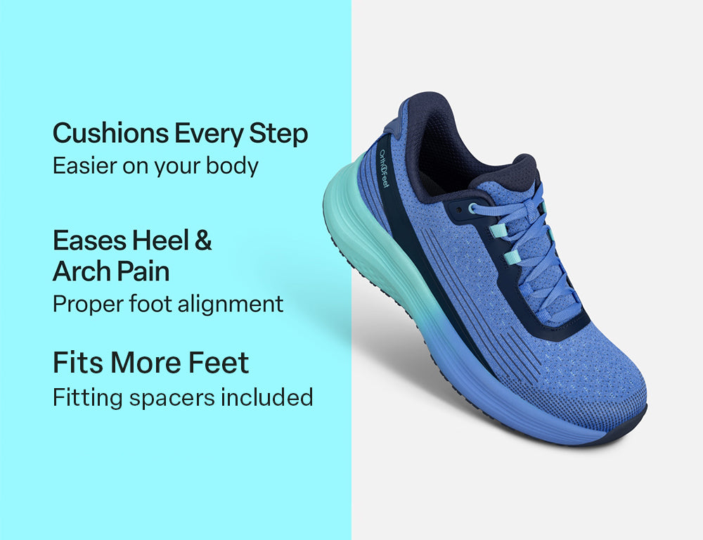 Womens Hands-Free Dart Blue Navy Aqua Trainers