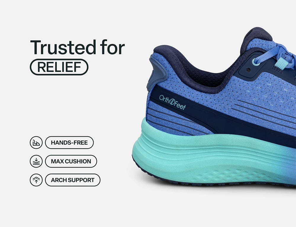 Womens Hands-Free Dart Blue Navy Aqua Trainers