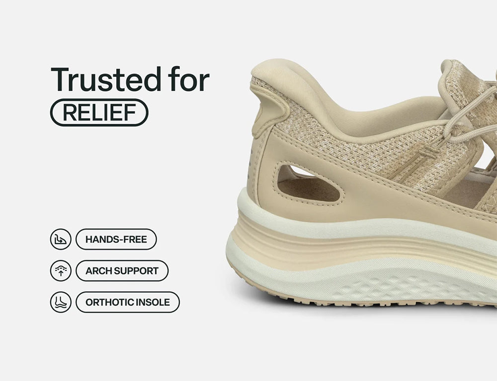 Womens Hands-Free Venus Beige Hiking Sandals