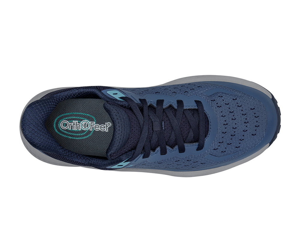 Womens Hands-Free Waterproof Explorer Low Navy Hiking Shoes