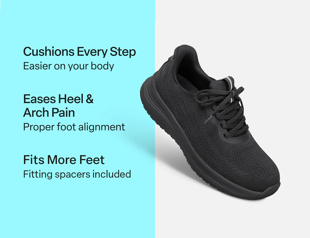 Womens Hands-Free Nira Black Black Trainers