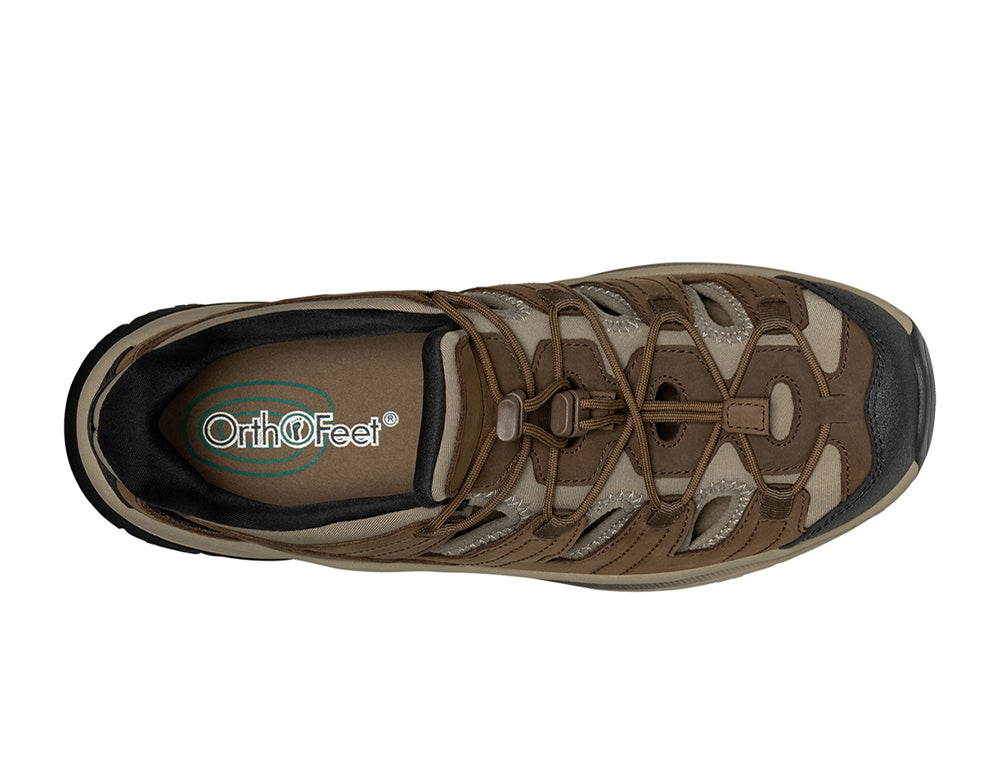 Mens Hands-Free Saturn Brown Hiking Sandals