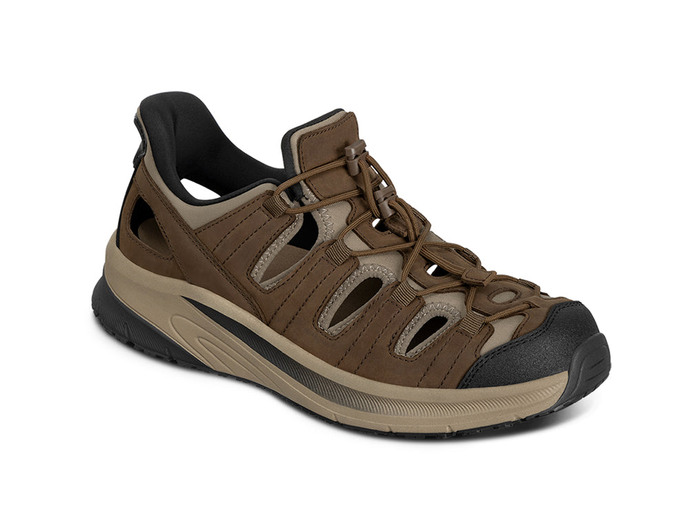 Mens Hands-Free Saturn Brown Hiking Sandals