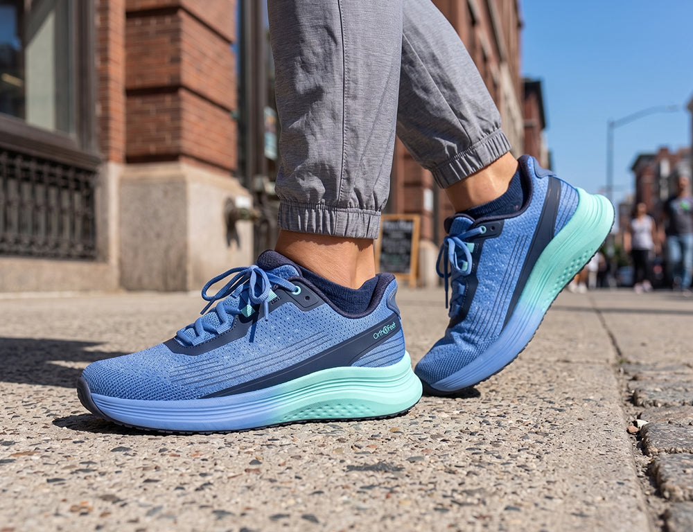 Womens Hands-Free Dart Blue Navy Aqua Trainers