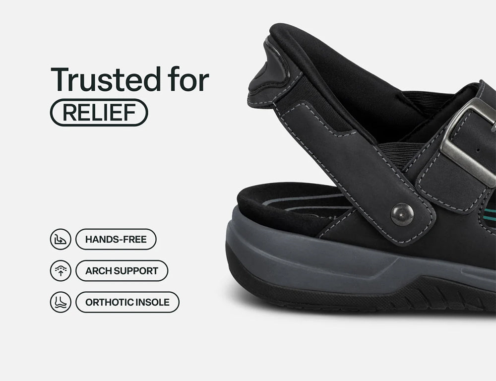 Mens Hands-Free Jupiter Black Sandals